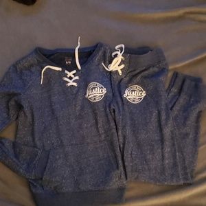 Justice Sweatshirt and Joggers bundle